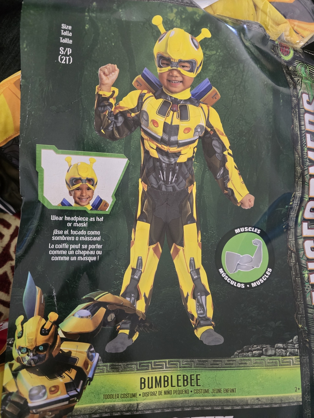 Disguise Bumblebee Character Costume in Yellow and Black